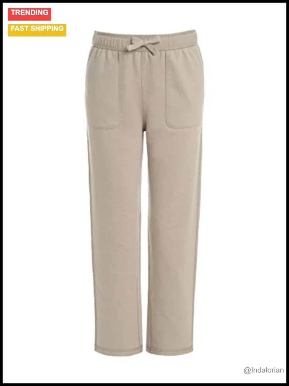 Sensory-Friendly Knit Pants, Elastic Waist, Tagless, Seam Pockets, Uniform